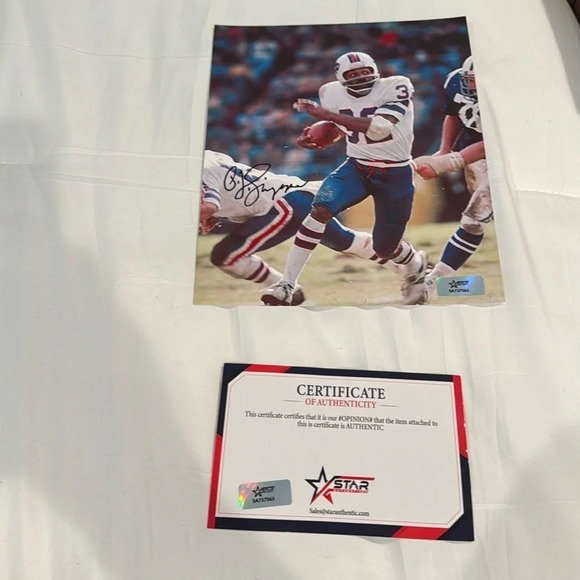 undefined Other - O.J. Simpson autographed Buffalo Bills photo